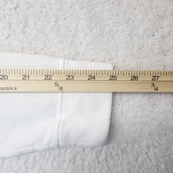 Under Armour White Long Collar Pullover Sweatshirt Men's Medium - Picture 6 of 7